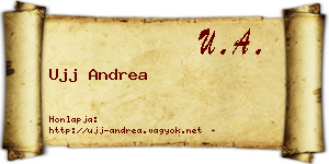 Ujj Andrea névjegykártya